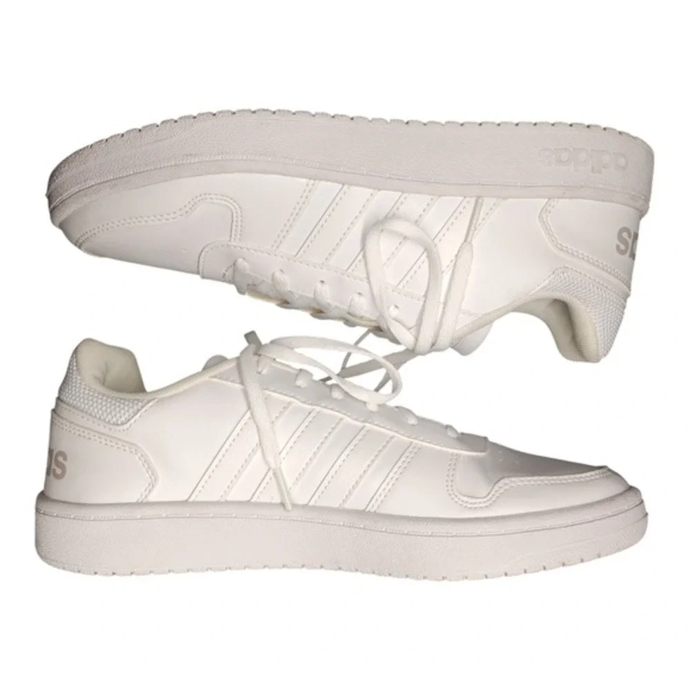 Adidas Hoops‎ 2.0 Platform Sneakers Womens Size 10 White Athletic Lace Up B42096